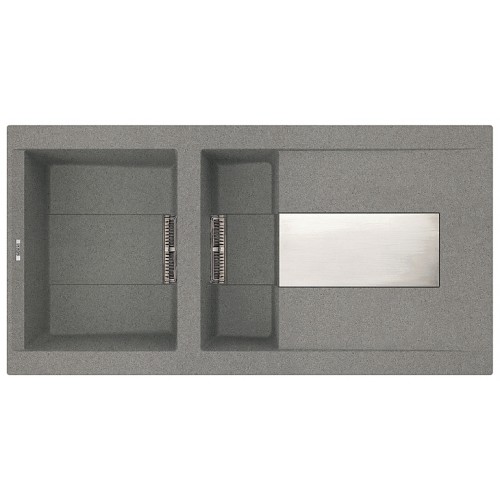 ELLECI SIREX 490 granitový dřez, HSB titanium ELLECI SIREX 490 granitový dřez, HSB titanium