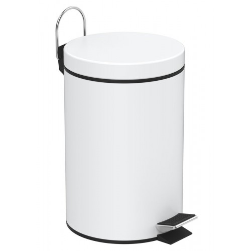 SAPHO SIMPLE LINE odpadkový koš kulatý 3l, bílá 28103 SAPHO SIMPLE LINE odpadkový koš kulatý 3l, bílá 28103