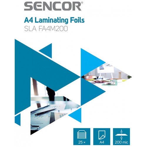 SENCOR SLA FA4M200 Fólie A4 200mic 25ks 45015626 SENCOR SLA FA4M200 Fólie A4 200mic 25ks 45015626