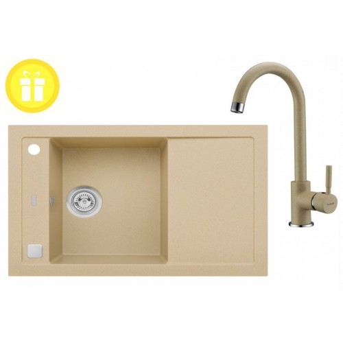 ALVEUS Set dřez Formic 30 + baterie AM 120 v béžové + dárek ALVEUS Set dřez Formic 30 + baterie AM 120 v béžové + dárek
