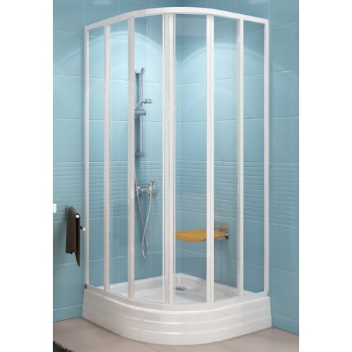 RAVAK SUPERNOVA SKKP6-80 čtvrtkruhový sprchový kout, R50, white+transparent 32040100Z1