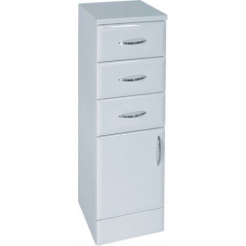 Intedoor Klasik nízká koupelnová skříňka na soklu levá dřevodekor 63 KSN20L/63