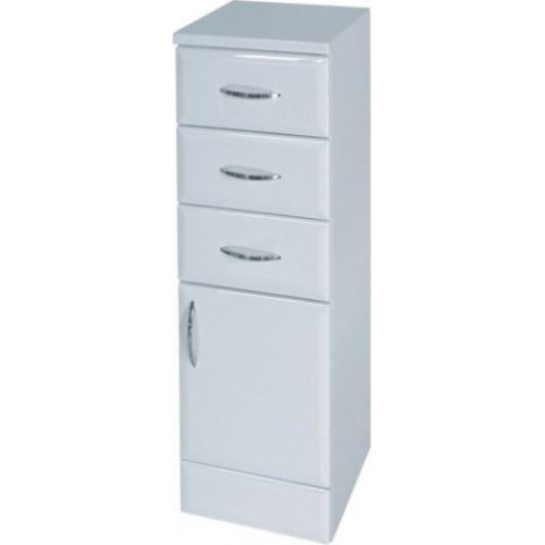 Intedoor Klasik nízká koupelnová skříňka na soklu pravá dřevodekor 84 KSN20P/84