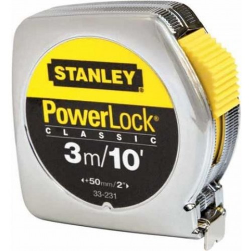 STANLEY 0-33-203 PowerLock Svinovací metr 3m/10', plastové ABS pouzdro