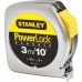 STANLEY 0-33-203 PowerLock Svinovací metr 3m/10', plastové ABS pouzdro
