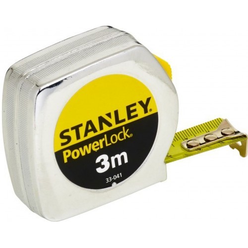 STANLEY 1-33-041 PowerLock Svinovací metr 3m/19mm, pouzdro z ABS materiálu