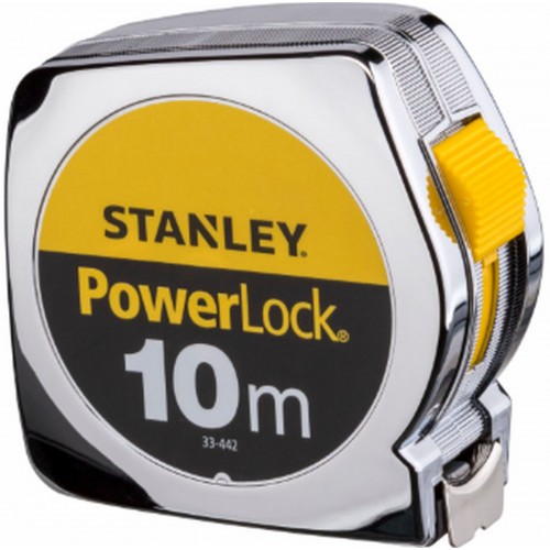 STANLEY 1-33-442 PowerLock Svinovací metr 10m, pouzdro z ABS materiálu STANLEY 1-33-442 PowerLock Svinovací metr 10m, pouzdro z ABS materiálu