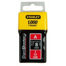 STANLEY 1-TRA208T Spony standardní typ A 5/53/530 - 12mm/1/2", 1000ks