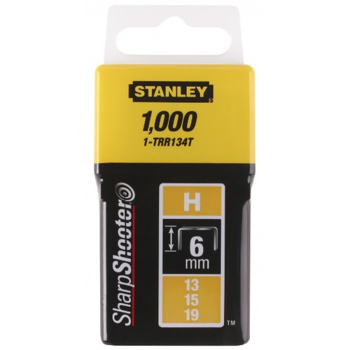 STANLEY 1-TRR134T Spony standardní typ H - 6mm/1/4", 1000ks