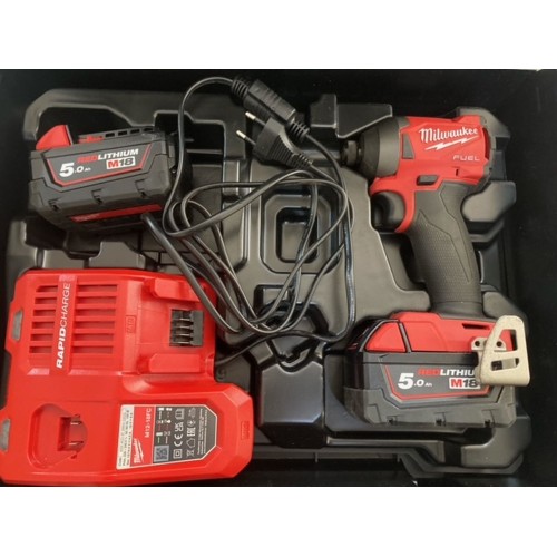 VÝPRODEJ Milwaukee M18 FID2-502X Aku rázový utahovák 2x5.0 Ah, HD Box 49334640881X VYZKOUŠENO!!