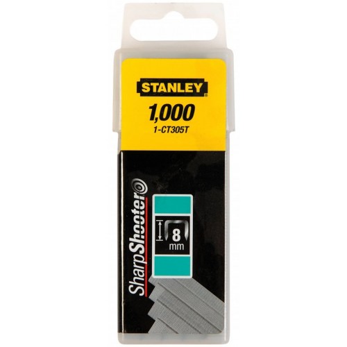 STANLEY 1-CT305T Hranaté spony do 1-CT10x - 8mm, 1000ks