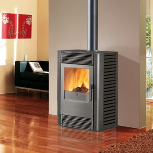 EDILKAMIN SWING teplovzdušná krbová kamna na dřevo šedá 641740