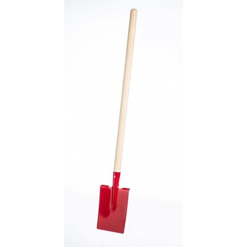 Rýč s násadou rovný kov/dřevo 80cm, červený Rýč s násadou rovný kov/dřevo 80cm, červený