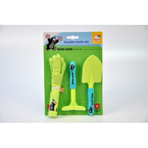 Zahradní set Krtek plast 3ks na kartě