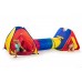 Stan 2ks s tunelem 105x105x95cm a 47x180cm samorozkládací polyester/kov