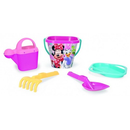 Sada na písek Minnie plast 5ks 25x18cm v síťce 12m+