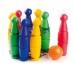 Kuželky plast 23cm 9ks v síťce 18m+