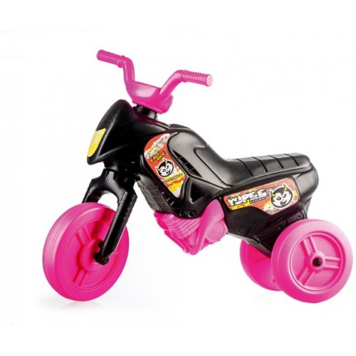 Odrážedlo Enduro Yupee černé malé plast výška sedadla 26cm nosnost do 25kg od 12 měsíců