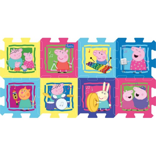 Pěnové puzzle Peppa Pig 32x32x1cm v sáčku Pěnové puzzle Peppa Pig 32x32x1cm v sáčku