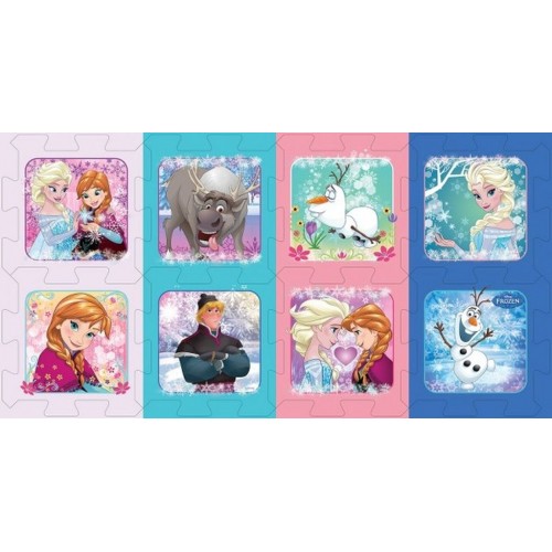 Pěnové puzzle Ledové království/Frozen 32x32x1cm 8ks v sáčku