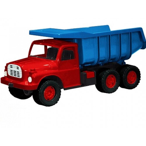 Auto Tatra 148 plast 73cm - červená kabina, modrá korba Auto Tatra 148 plast 73cm - červená kabina, modrá korba