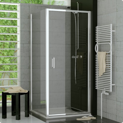 RONAL TOPF TOP-Line boční stěna 80-120 cm, bílá/sklo Mastercarré TOPFSM20430