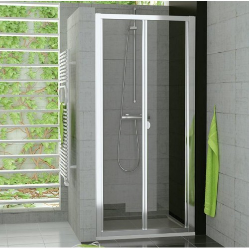 RONAL TOPK TOP-Line zalamovací dveře 90 cm, aluchrom/Durlux TOPK09005022
