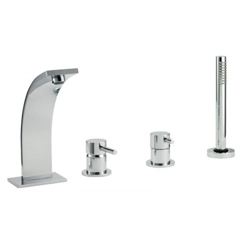 SAPHO THOR čtyřprvková baterie na okraj vany, chrom 9007