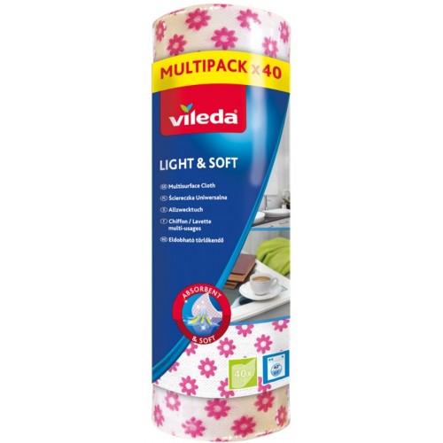 VILEDA Light&Soft universální utěrka 40 ks 150540