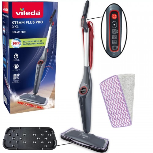 VILEDA STEAM PLUS XXL PRO Parní mop 180835 VILEDA STEAM PLUS XXL PRO Parní mop 180835