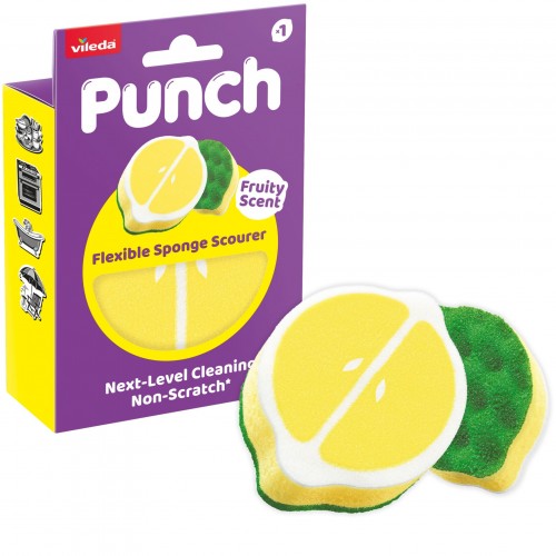 VILEDA PUNCH Lemon houbička 1ks 182804 VILEDA PUNCH Lemon houbička 1ks 182804