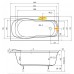 TEIKO Vana Alea obdélníková 140 x 70 cm - HTP systém BASIC V213140N04T01011
