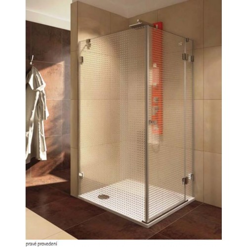 TEIKO NSKDS 1/90 P sprchový kout (dveře + stěna) pravý, čiré sklo V333090R52T11003