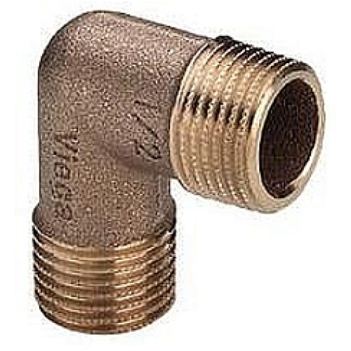 VIEGA Bronz závitové koleno 90° 3091 vnejší 3/8" 317966V