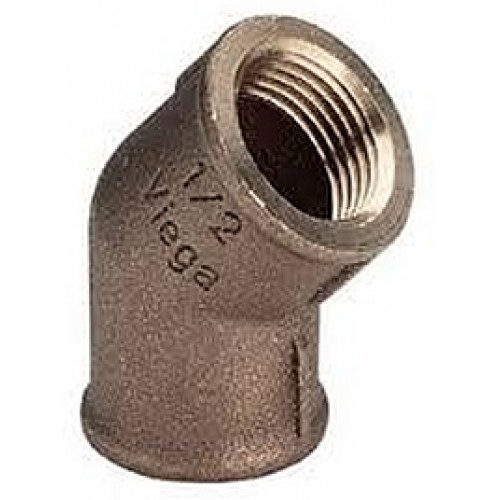 VIEGA Bronz koleno 3120 vnitřní 3/4" 45° 320645 VIEGA Bronz koleno 3120 vnitřní 3/4" 45° 320645