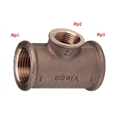 VIEGA Bronz závitový T-kus 3130 5/4"x5/4"x5/4" 264284V