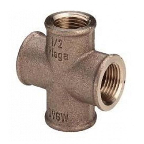 VIEGA Bronz křížový T-kus 3180 vnitřní 1" 320638V
