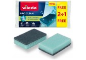 VILEDA Pro Clean houbička 2+1 ks - pro efektivní čištění a hygienická řešení 179248