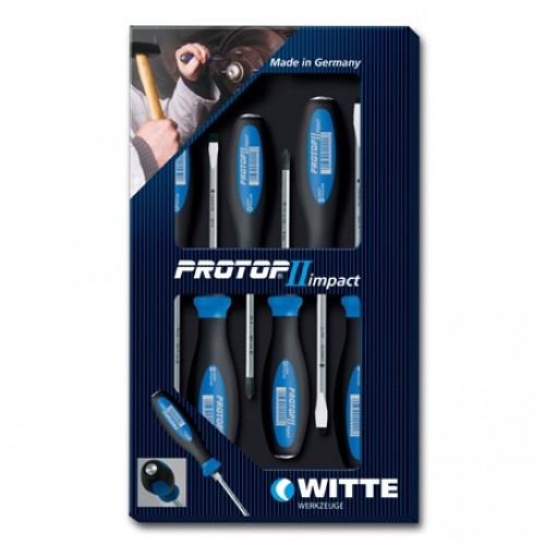 WITTE PROTOP II IMPACT 6-ti dílná sada úderových šroubováků 670090 WITTE PROTOP II IMPACT 6-ti dílná sada úderových šroubováků 670090