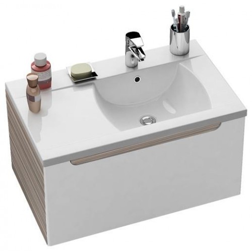 RAVAK Classic SD 800 L Skříňka pod umyvadlo, espresso/bílá X000000428