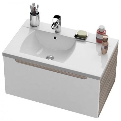 RAVAK Classic SD 800 R Skříňka pod umyvadlo, espresso/bílá X000000429