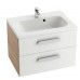RAVAK Chrome II SD 800 skříňka pod umyvadlo, cappucino/bílá 80cm - X00000092