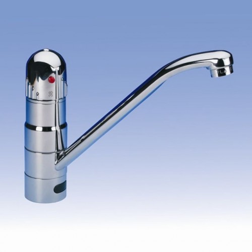 SANELA Dřezová termostatická baterie SLU 24DB,pevné výtokové ramínko,bateriové nap. 13242