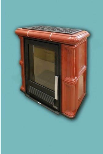 ABX Bavaria L 4634-7, Kachlová kamna na dřevo s litinovou vložkou, picasso, bez soklu