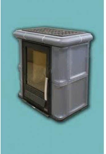 ABX Bavaria L 4634-7, Kachlová kamna na dřevo s litinovou vložkou, modrá, bez soklu ABX Bavaria L 4634-7, Kachlová kamna na dřevo s litinovou vložkou, modrá, bez soklu