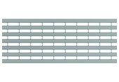 ACO Drainlock V/X100 - B125, rošt s podélnými U-profily 0,5 m, pozink. ocel 132550