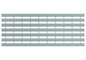 ACO Drainlock V/X100 - B125, rošt s podélnými U-profily 1,0 m, pozink. ocel 132555