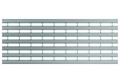 ACO Drainlock V/X100 - B125, rošt s podélnými U-profily 1,0 m, nerez 132555
