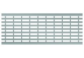 ACO Drainlock V/X100 - B125, rošt s podélnými pruty 1,0 m, nerez 13255