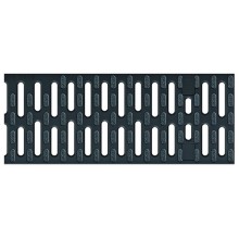 ACO Drainlock V/X100 - B125, rošt můstkový 0,5 m, plastový černý (Microgrip) 132710